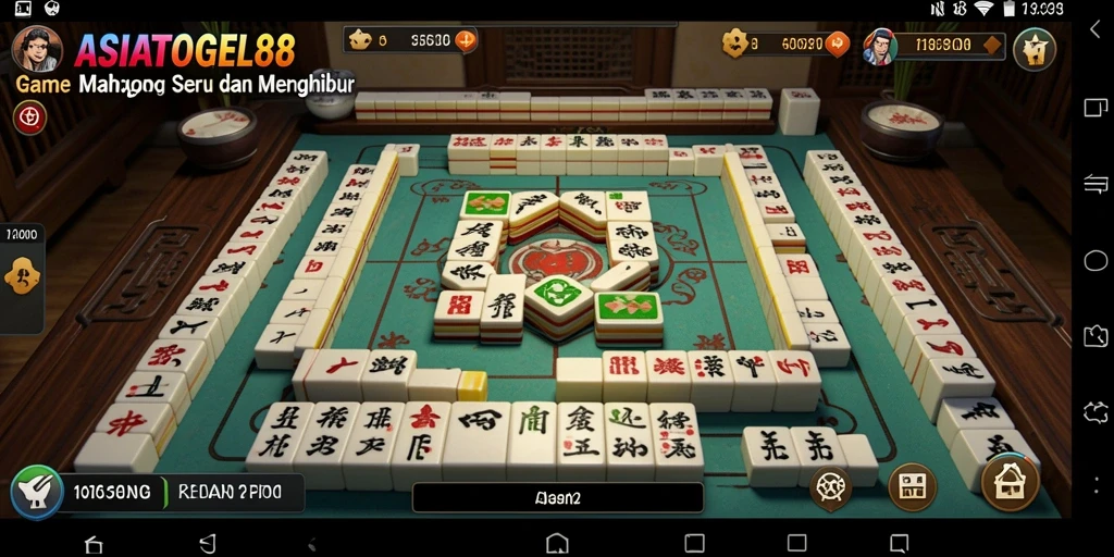Tampilan gameplay menantang di ASIATOGEL88 dengan desain Mahjong yang menarik.