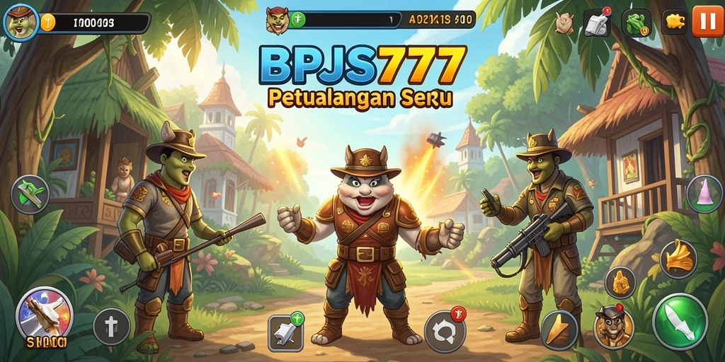 Tangkapan layar gameplay <strong>BPJS777</strong> yang menunjukkan aksi petualangan yang mendebarkan.