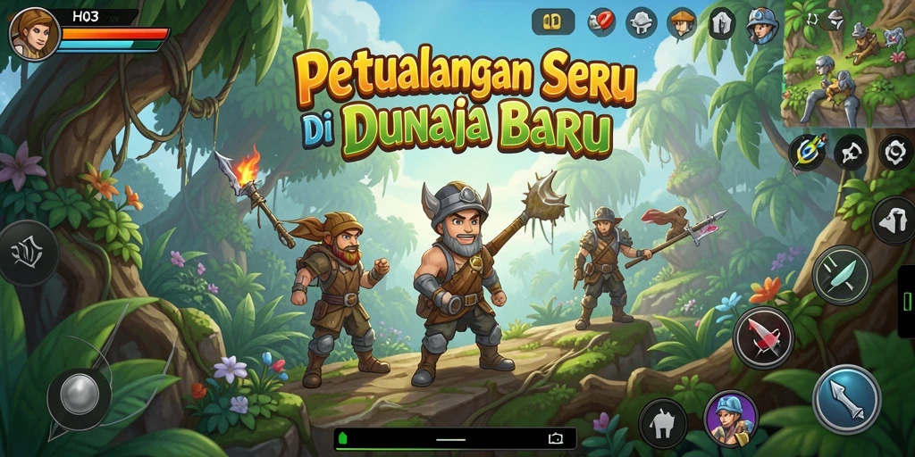 Tangkap momen kunci dari gameplay seru H03 di dunia petualangan.