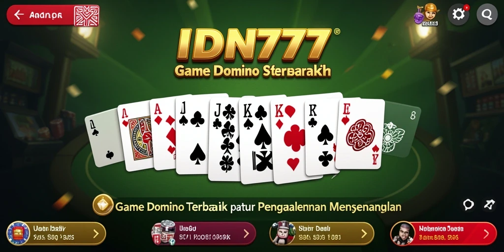 Tampilan menarik dari gameplay Domino di IDN777.