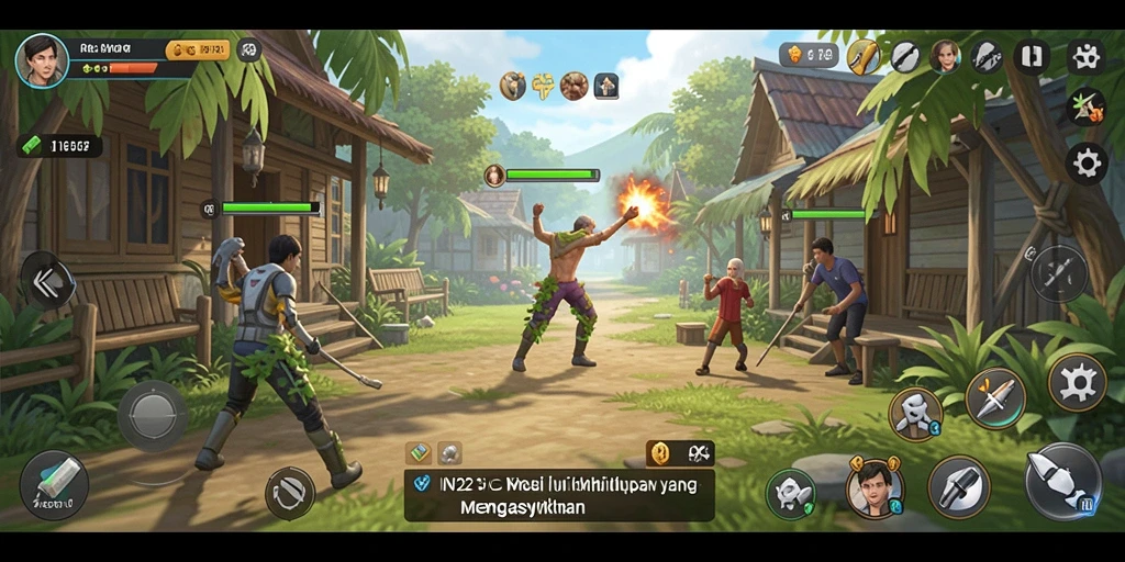 Screenshot gameplay IN22 menampilkan pengalaman simulasi kehidupan yang interaktif.