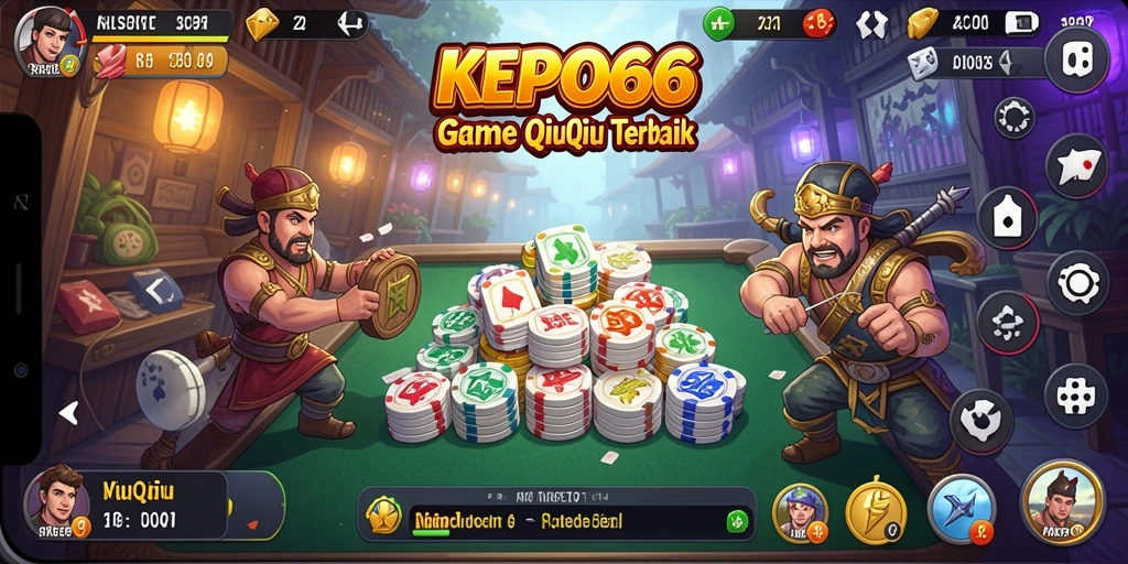 Tampilan permainan KEPO66 yang menarik saat bermain QiuQiu.