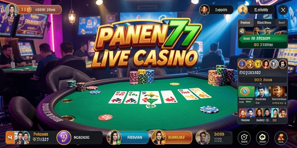 Tampilan gameplay seru di aplikasi Live Casino PANEN77.