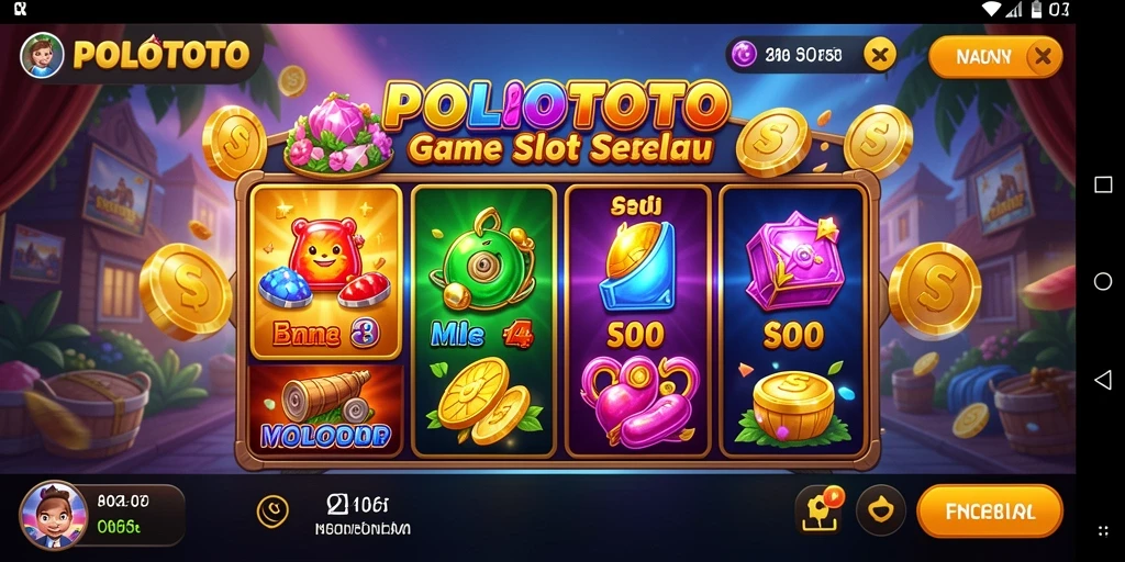 Tampilan menarik gameplay POLOTOTO dengan efek grafis menakjubkan.