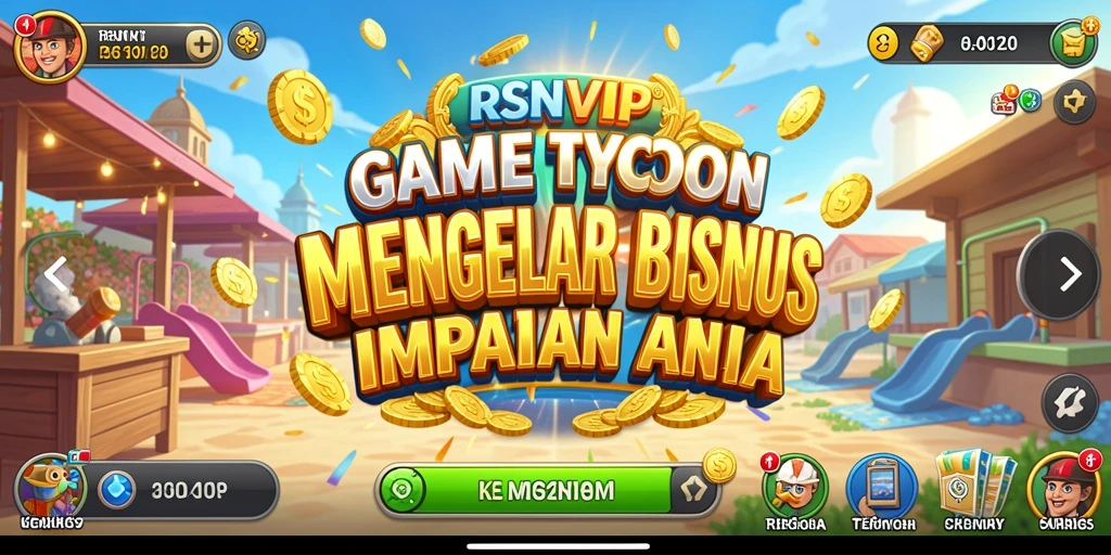 Screenshot menampilkan gameplay seru RSNVIP dengan strategi bisnis yang menarik.